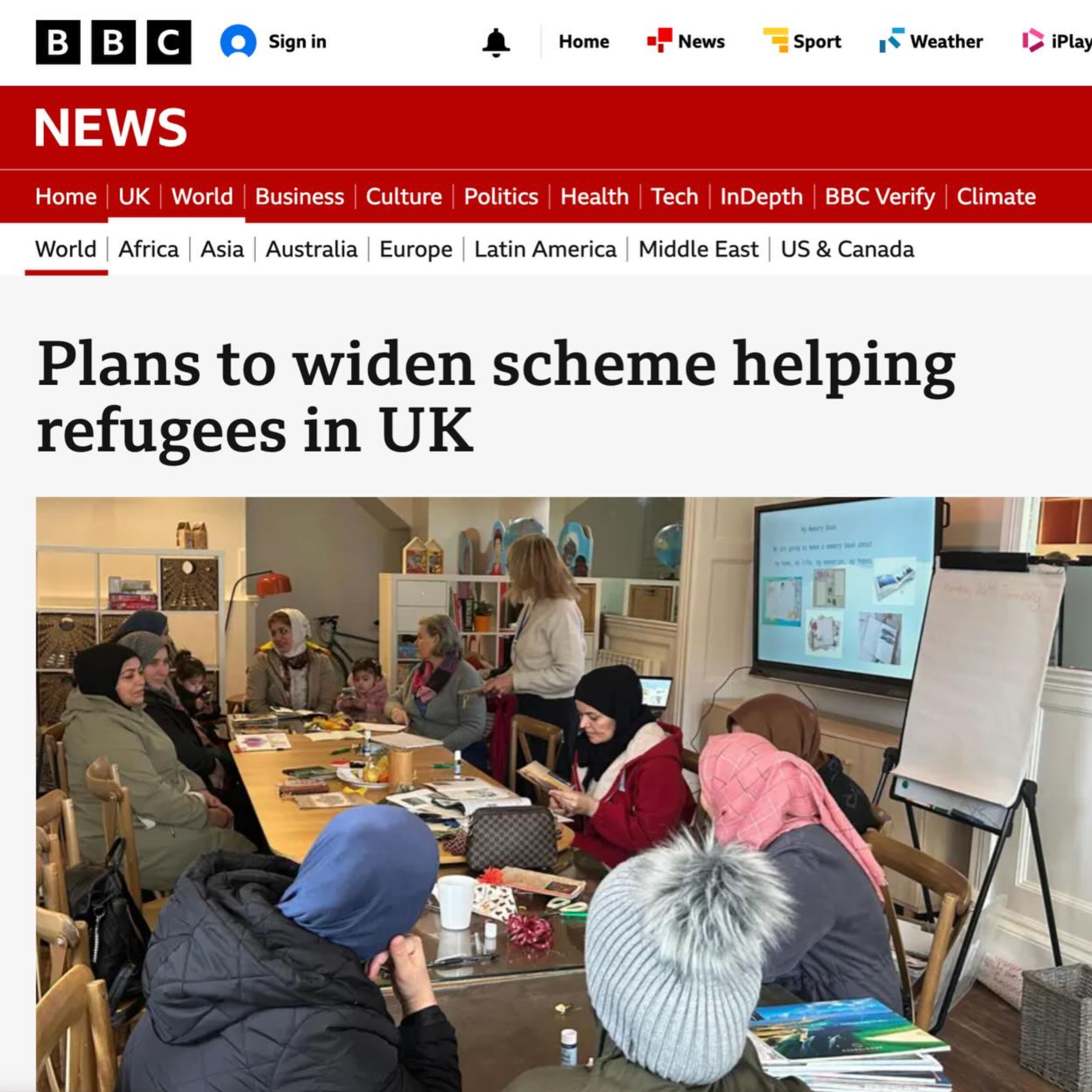 Welcoming the BBC Spotlight team into The Pickwell Foundation's Welcome Hub