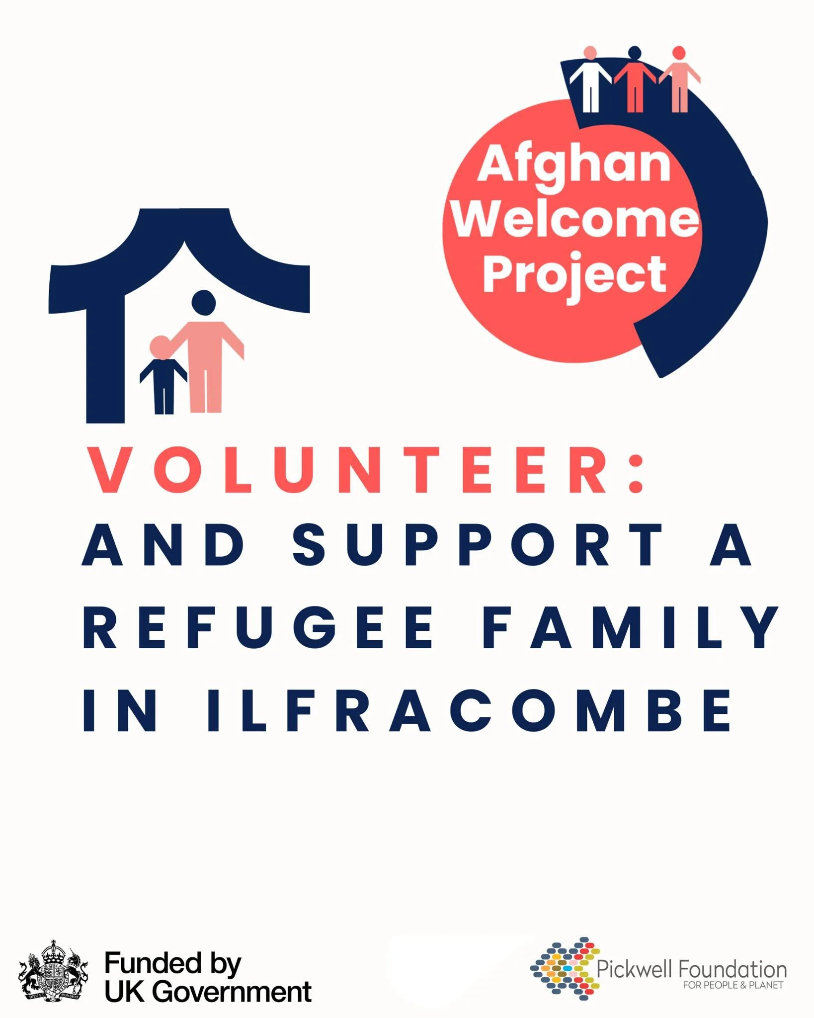 VOLUNTEERS NEEDED IN ILFRACOMBE
The Pickwell Foundation, as part of The Afghan Welcome Project are forming a Refugee Sponsorship Group to welcome and support an Afghan family who are rebuilding their lives after fleeing conflict. This is a great oppo