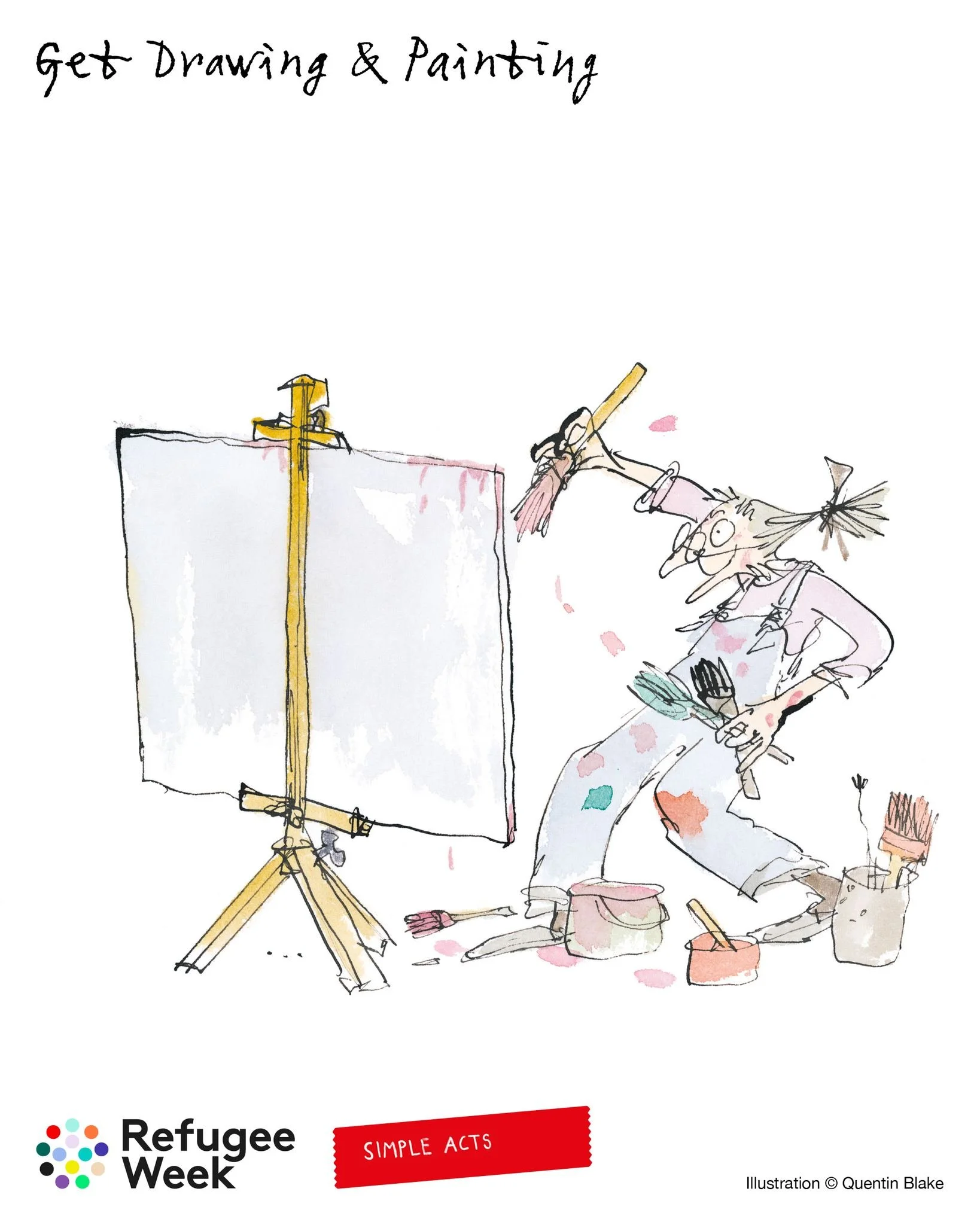 This #RefugeeWeek, we&rsquo;re celebrating the power of creativity to bring people together 🧡

As part of the Simple Acts programme, we&rsquo;re inviting you to Get Drawing &amp; Painting &ndash; no experience needed. Making art can be a moment of r