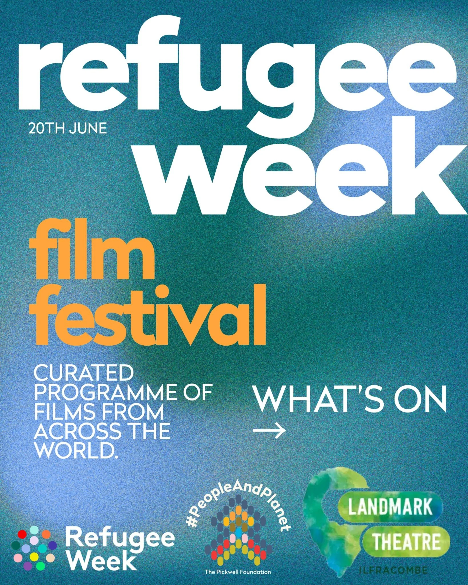 🧡 We&rsquo;re excited to share the 2026 @RefugeeWeek Film Festival at the Landmark Theatre 🧡

Join the Pickwell Foundation at the @landmarkdevon on Saturday 20th June 2-7pm for a powerful afternoon of storytelling through film.

This year&rsquo;s R