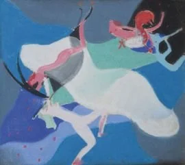 "Danse de sabbat", 1932 - Pastel, 20 x 23 - Signé en bas à gauche et titré au dos - Collection privée