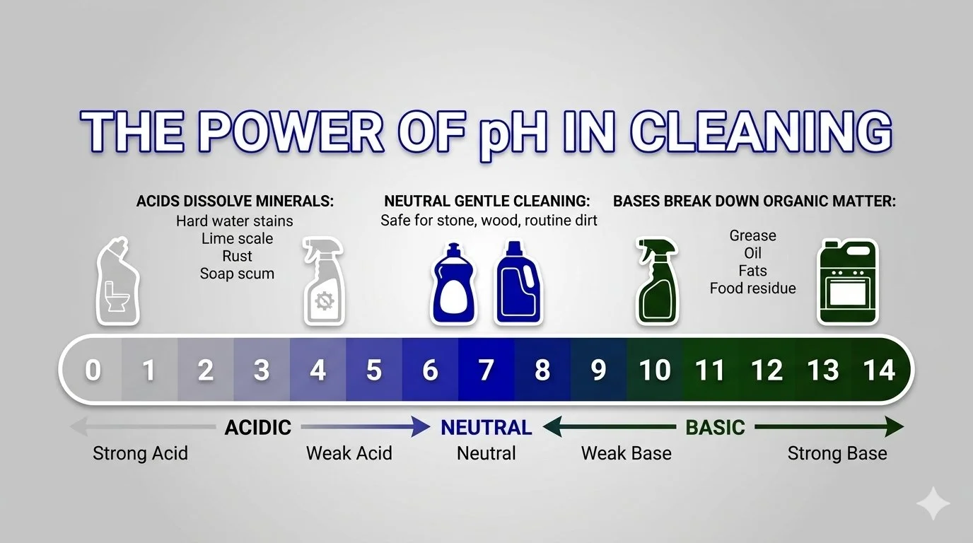 The power of pH: A guide to how acids and bases influence cleaning