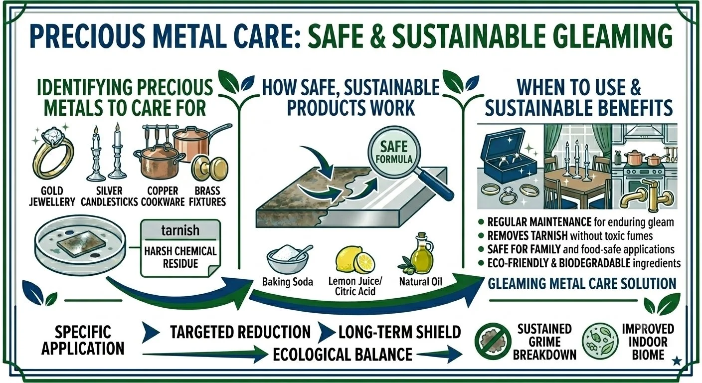 How to care for precious metal objects &amp; surfaces in your home sustainably