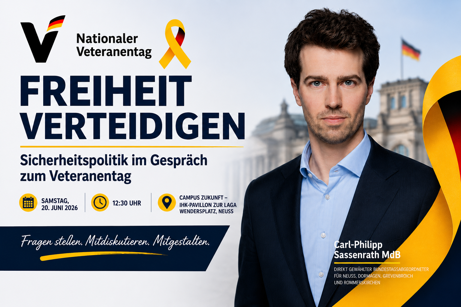 Freiheit verteidigen – Sicherheitspolitik im Gespräch zum Veteranentag