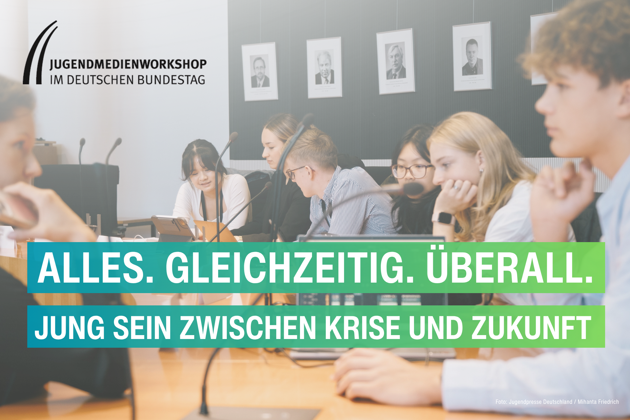 Jetzt für den Jugendmedienworkshop 2026 im Deutschen Bundestag bewerben