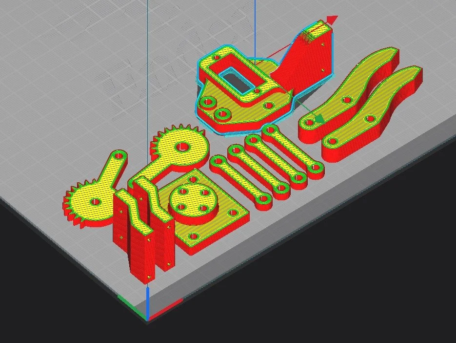 robot arm designed by client and printed for them