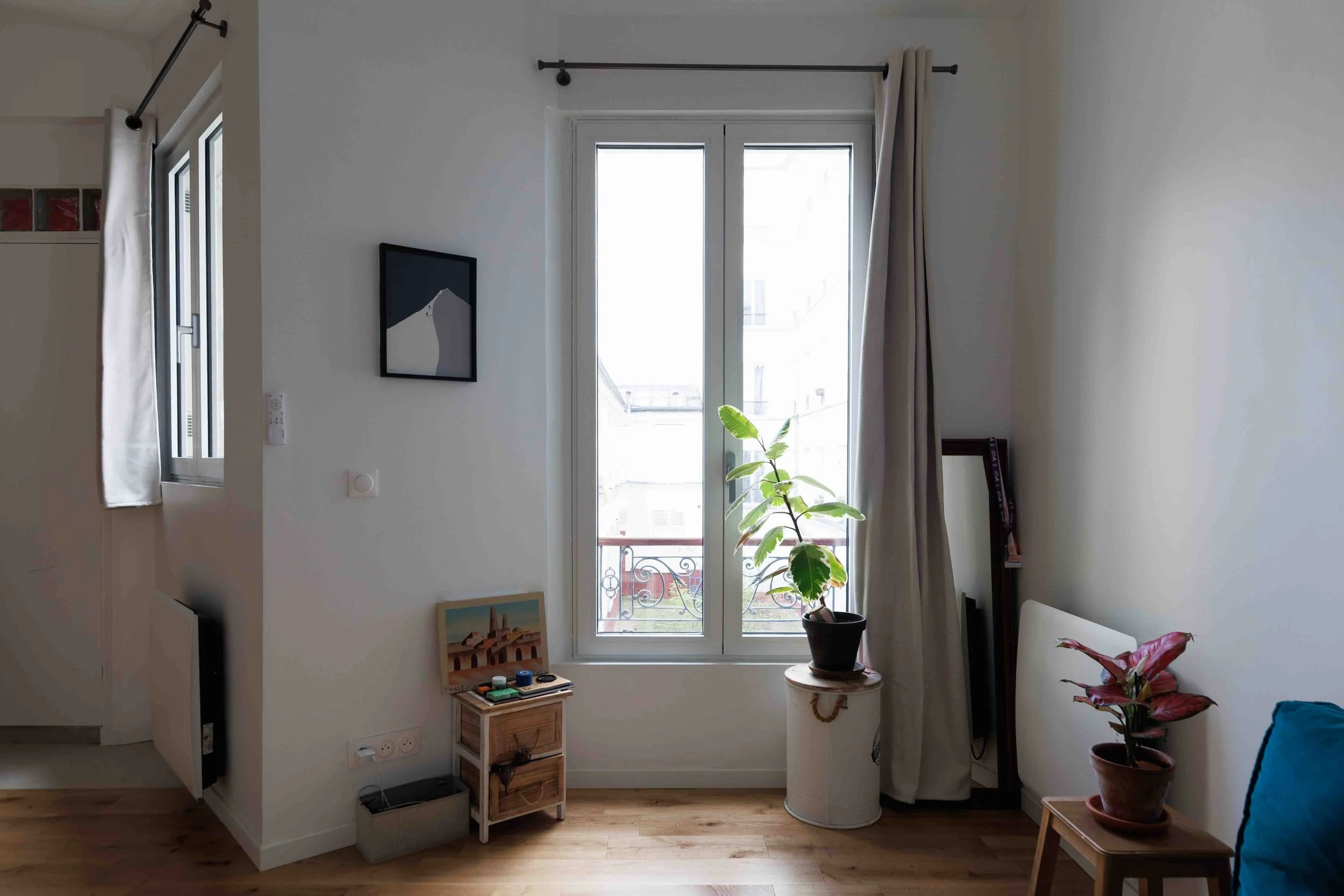 Une pièce de vie rénovée et lumineuse