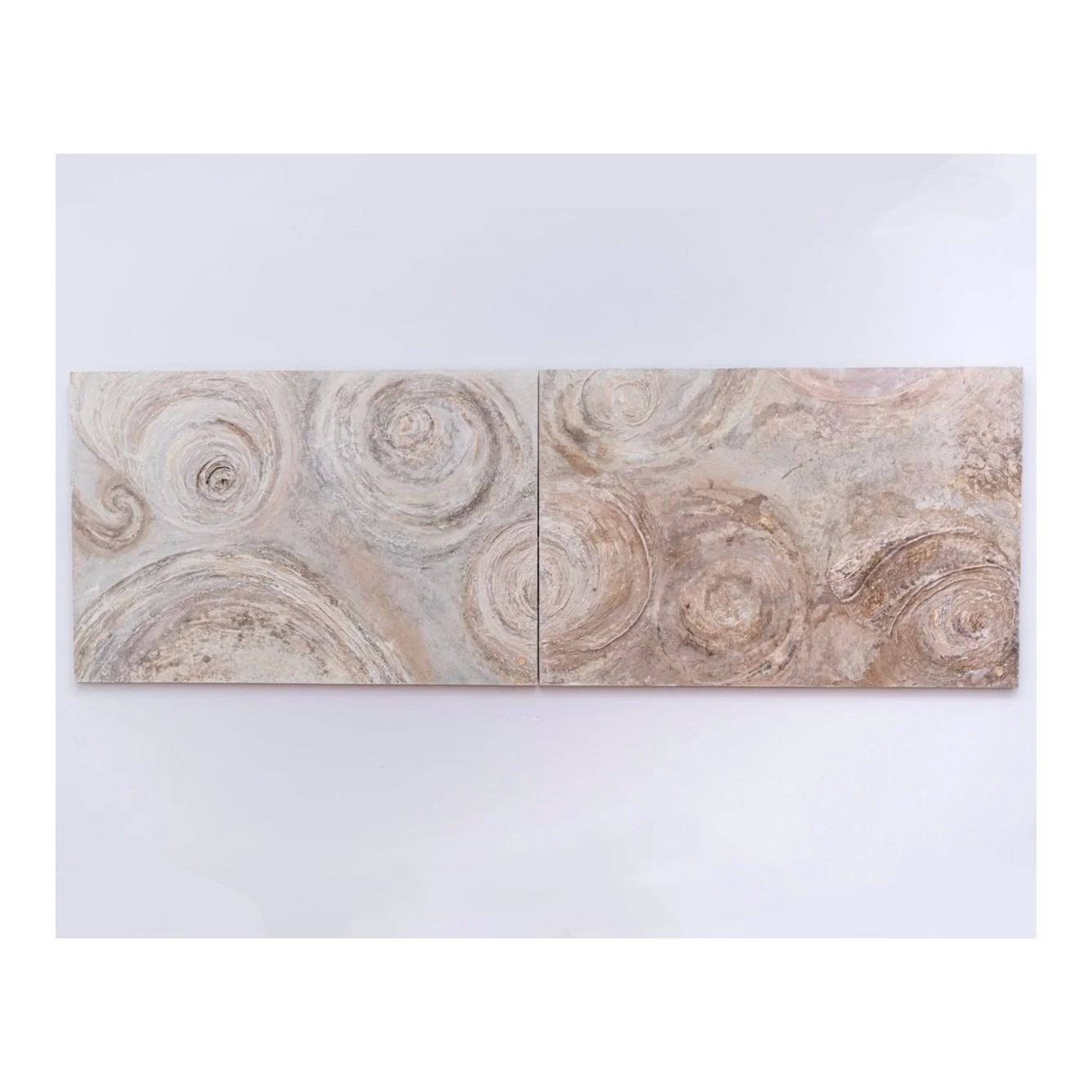 Diptych I &amp; II just sold 🤍

These two panels have now found their new home,and my heart is full.

Born from a journey to La Cave aux Coquillages deep beneath the Champagne vineyards, a magical underground world of 45-million-year-old fossilised 