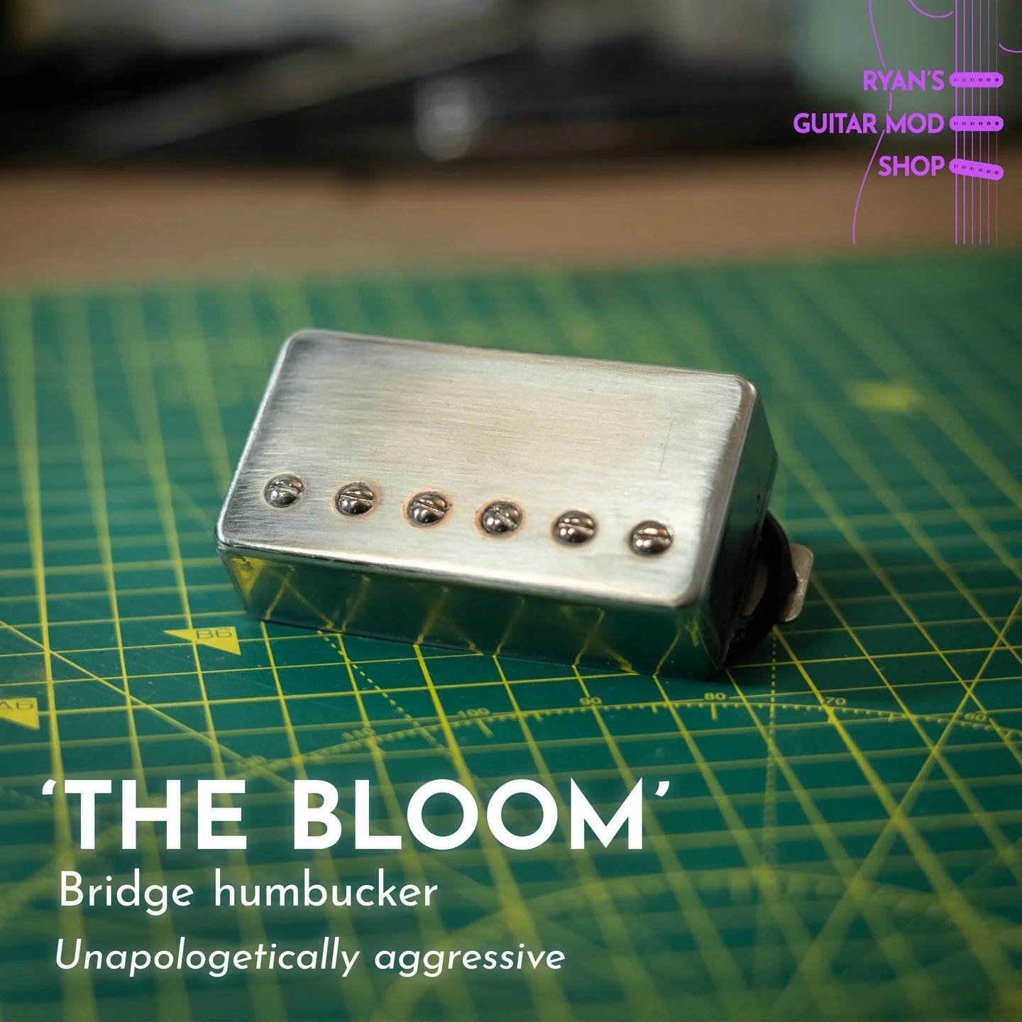 Introducing! &ldquo;The Bloom&rdquo; bridge humbucker.

Unapologetically aggressive.

Providing a massive and percussive voice, &ldquo;The Bloom&rdquo; is designed to drive high gain amps into a rich and colourful saturation. This bridge pickup is no