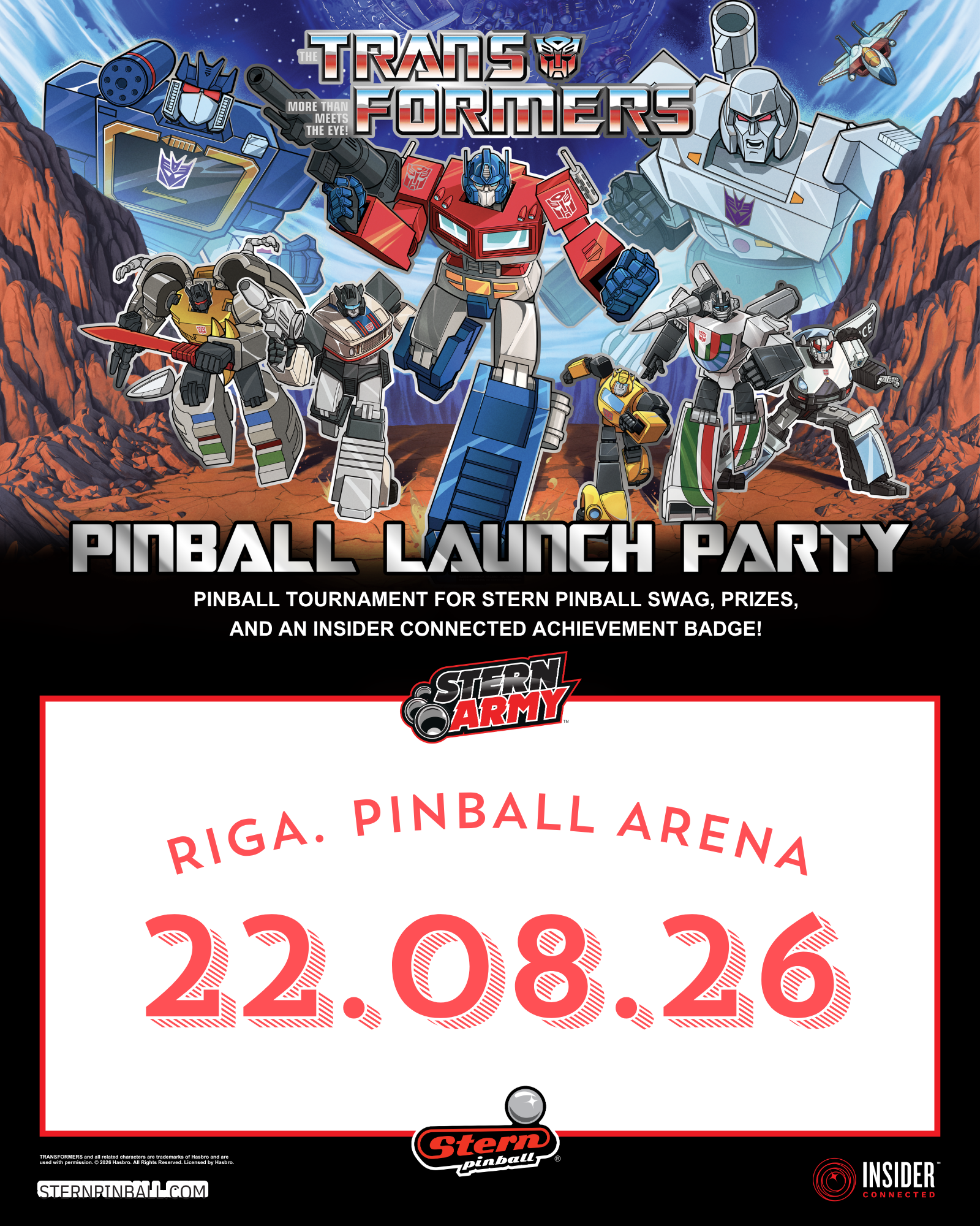 Transformers Pinball Launch Party Riga