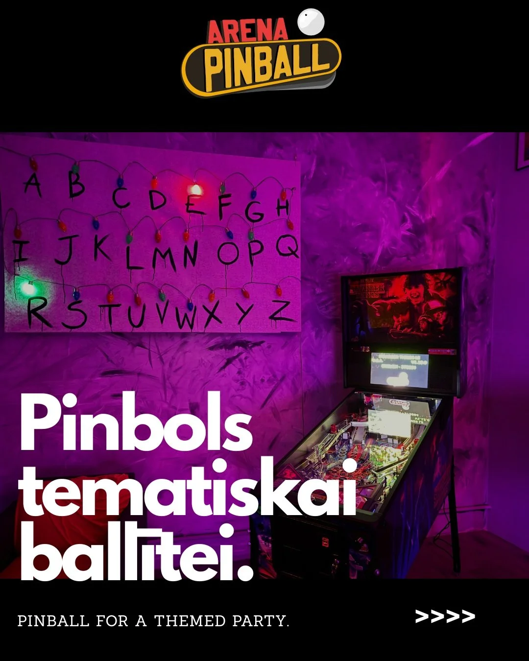 Pinbols ir perfekts interjera un izklaides elements jebkurai ballītei 🎉🕹️
Pie&scaron;ķir Wow efektu arī savam pasākumam ✨
#pinball #pinbols #noma #pasākums

rent@pinballarena.lv 
27748122 
PinballArena.lv