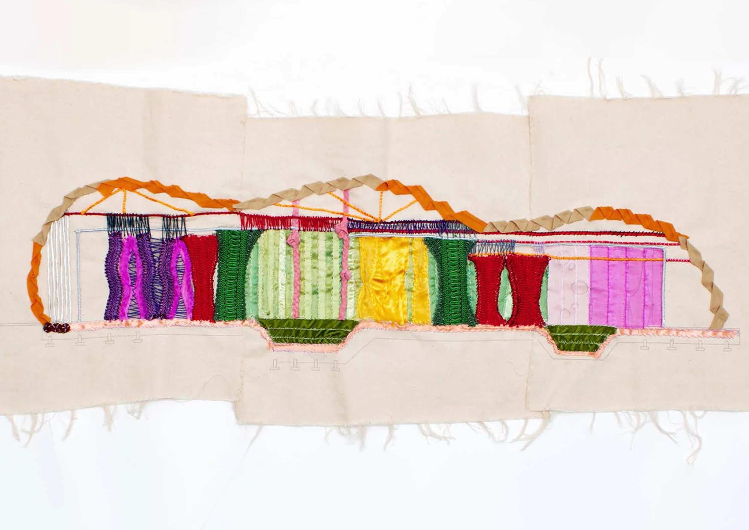 The Cocoon: Studies on heritage through tapestry by Asli Soydan