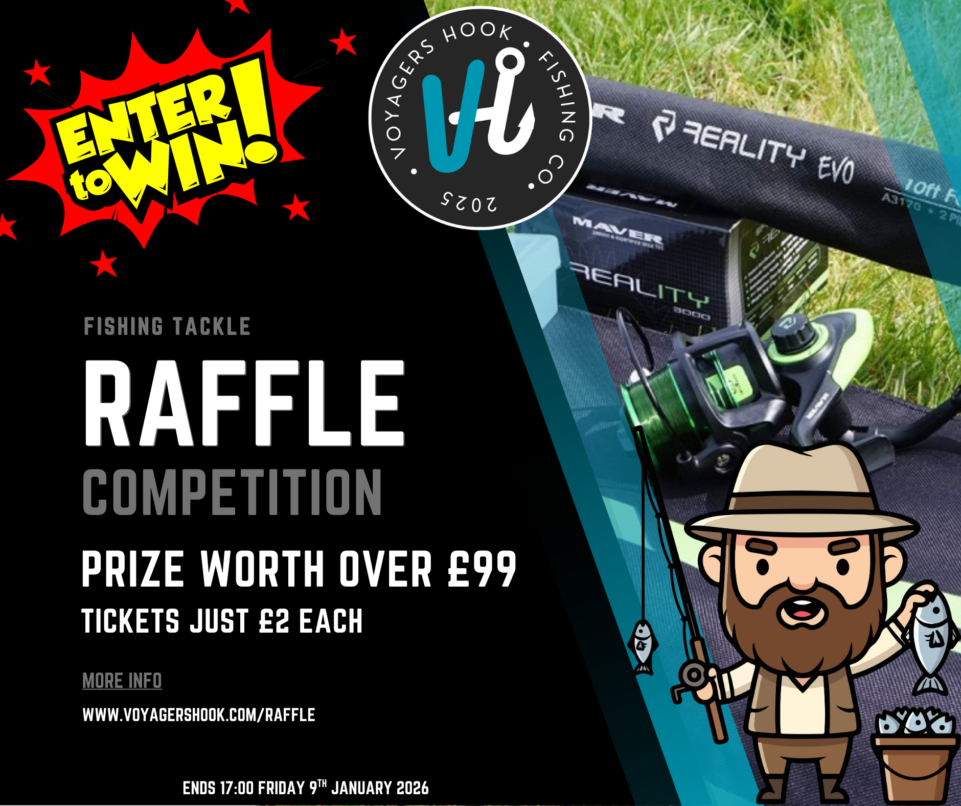 Win a Maver Reality EVO Rod &amp; Reel Kit Worth Over £99