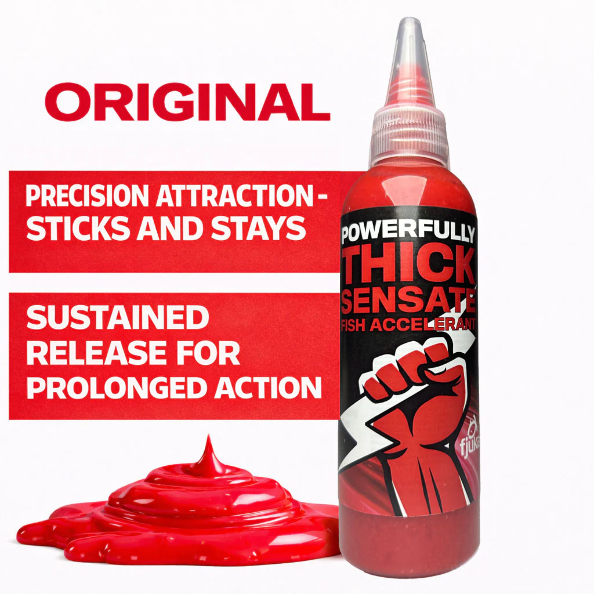 Fjuka powerfully Thick Sensate Fish Accelerant - 100ml Red or Pink