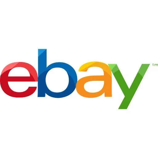 eBay logo with multicolored lowercase letters spelling 'eBay' on a white background.
