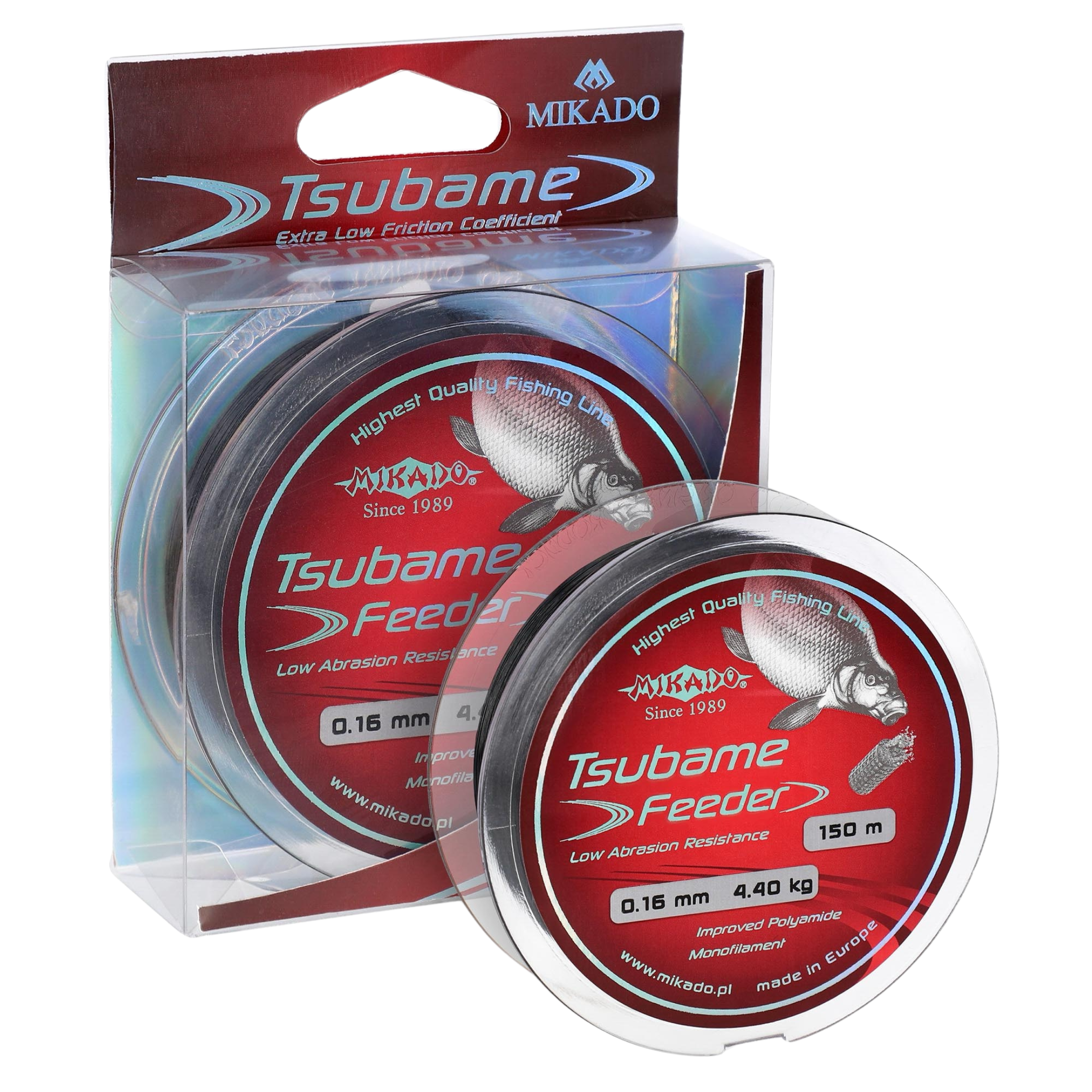 Mikado Tsubame Feeder Fishing Line - Black - 0.16mm 4.4kg - 150m