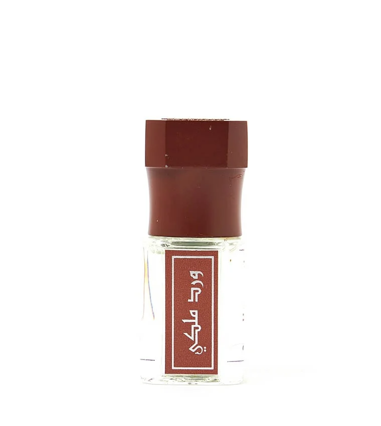 Arabian Oud Royal Rose perfume oil 1/2 tola on white background, pure rose attar UK