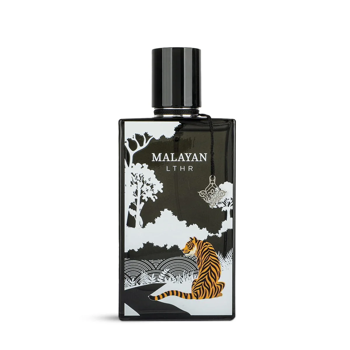 IBRAQ Malayan Leather eau de parfum 75ml on white background, fruity leather fragrance UK