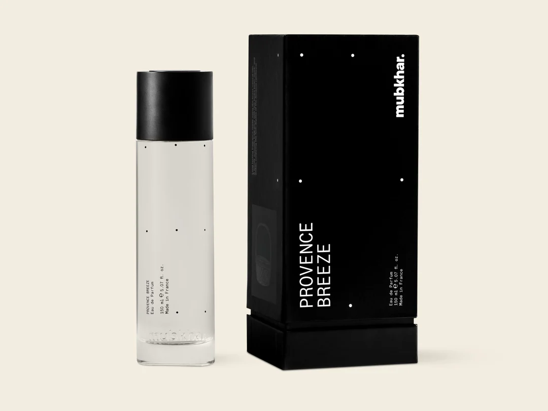 Mubkhar Provence Breeze Eau De Parfum 150ml beside its box, elegant floral woody perfume UK