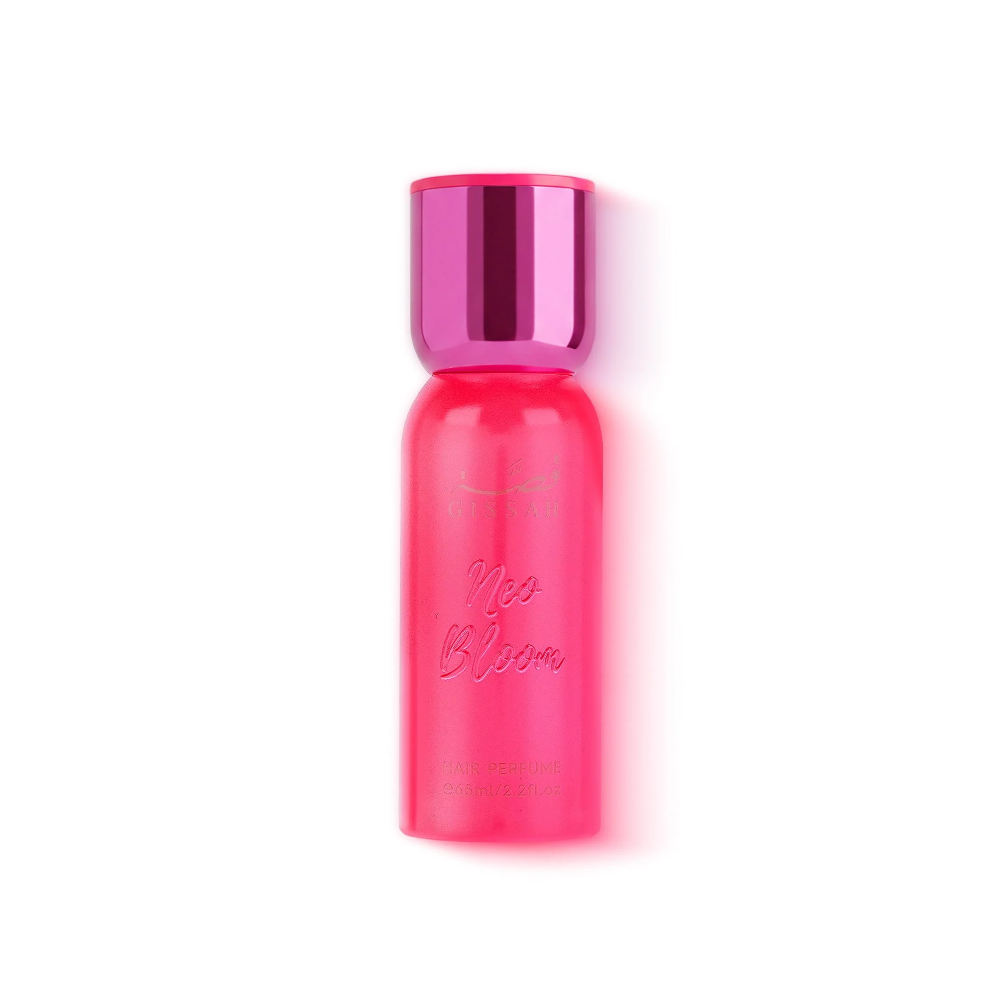Gissah Neo Bloom perfumed hair spray on white background