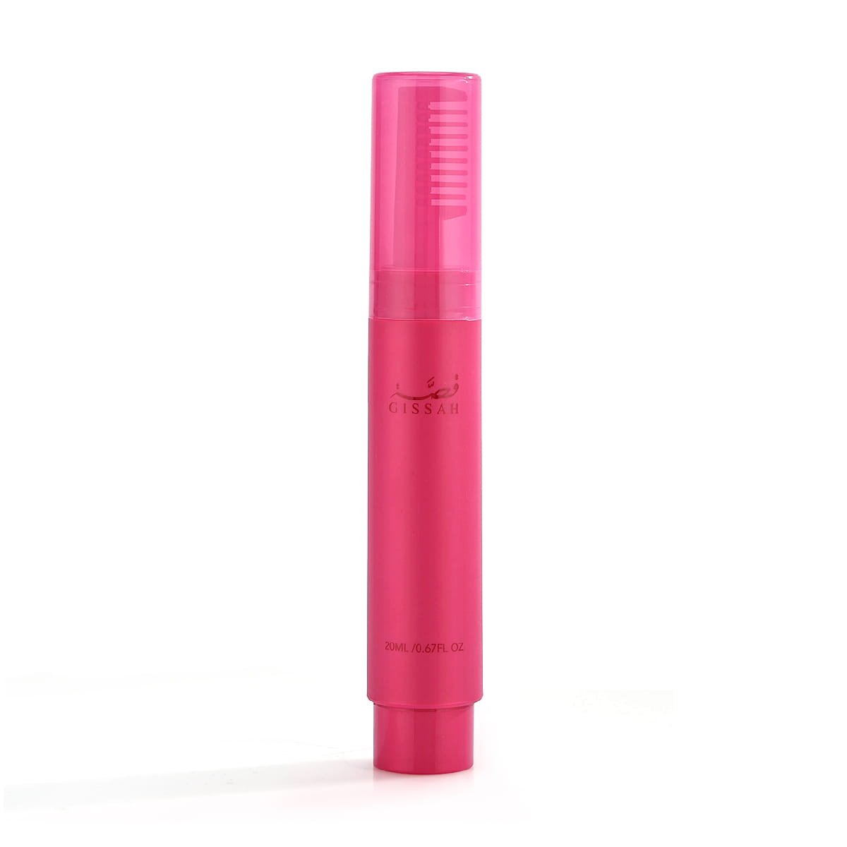 Front view of Gissah No.2 scented hair serum 20ml on white background, fruity gourmand luxury hair fragrance from Al Rashid Galleria UK