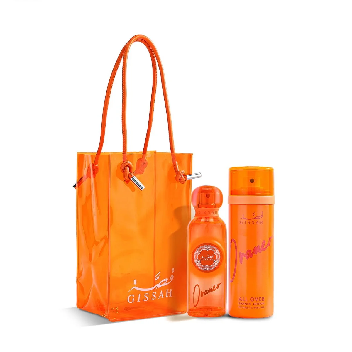 Gissah Oraneo Summer Edition Eau De Parfum and All Over Spray with official orange gift bag UK