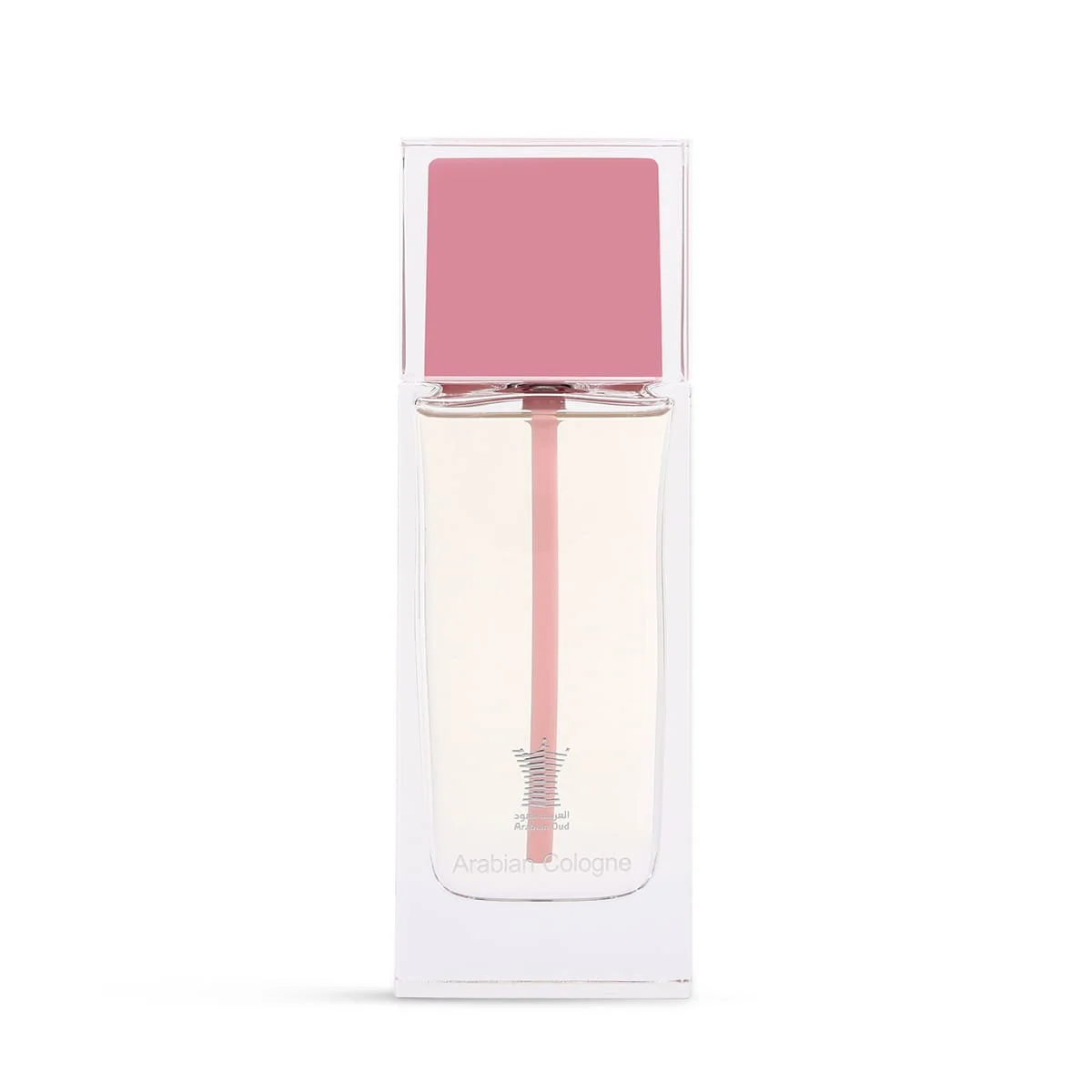 Arabian Oud Arabian Cologne Pink Eau De Cologne 100ml on white background, luxury floral fragrance UK