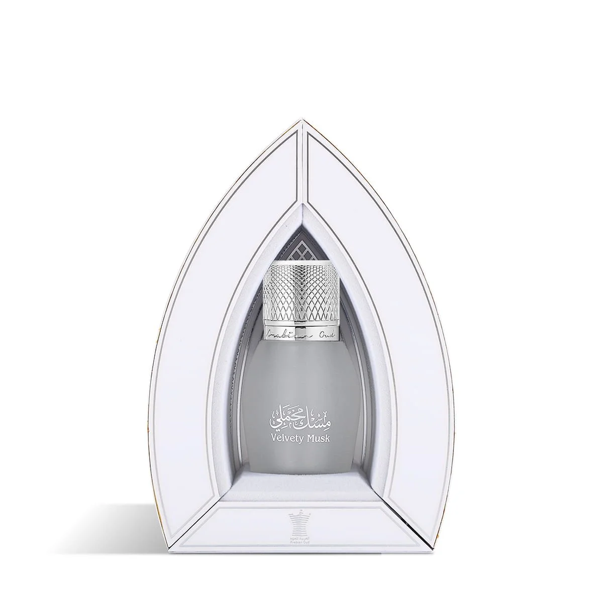 Arabian Oud Velvety Musk 12ml inside luxury presentation case UK