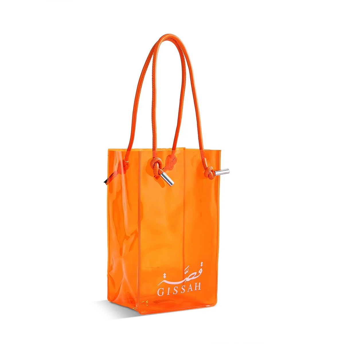 Official Gissah orange luxury gift bag on white background UK