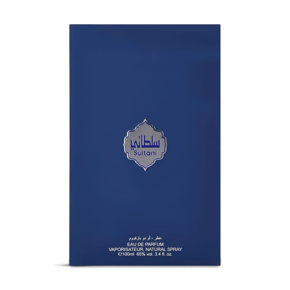 Front of Arabian Oud Sultani perfume box, luxury Middle Eastern fragrance UK