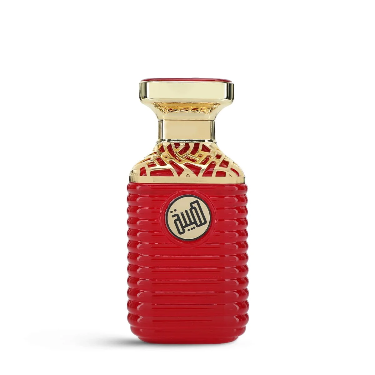 Al Majed Oud Haiba Red eau de parfum 75ml on white background, spicy sweet fragrance UK