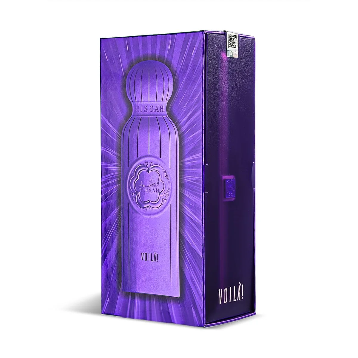 Front view of Gissah Voila Eau De Parfum box UK