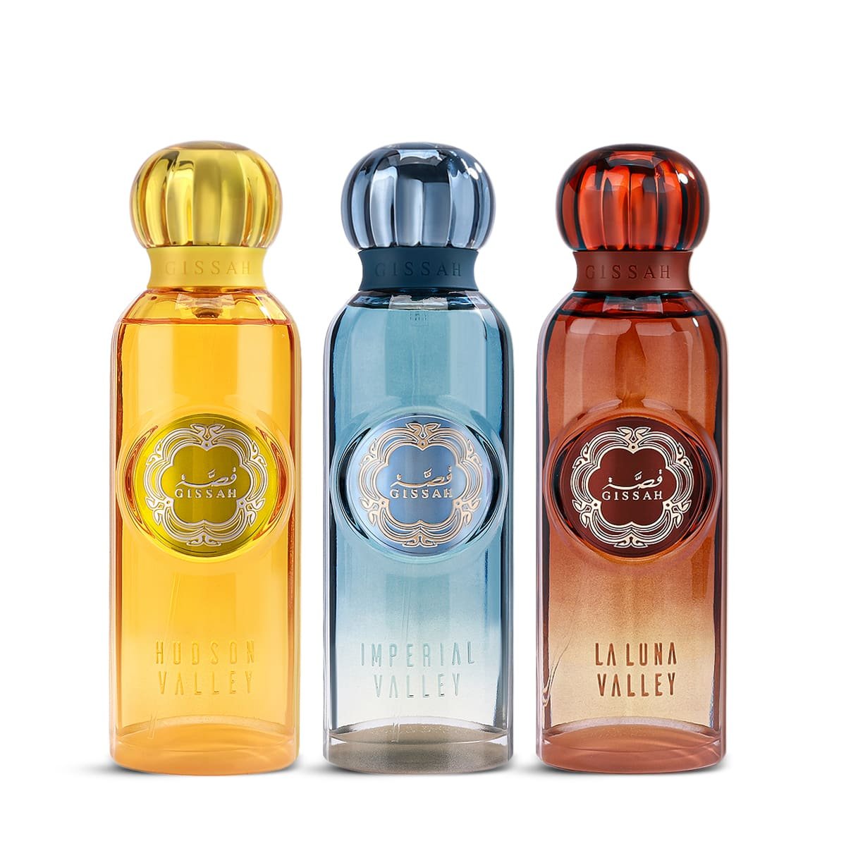 Gissah Valley Set 3x75ml featuring Imperial Valley, Hudson Valley and La Luna
