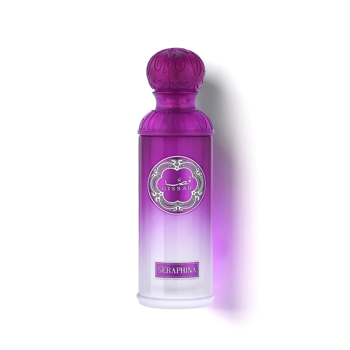 Seraphina Eau de Parfum from Titan Her set by Gissah – 90ml bottle shown on white background.