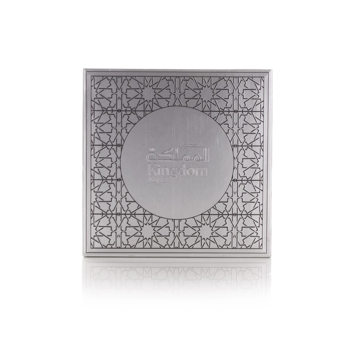 Front view of Arabian Oud Kingdom Majoon incense box, luxury home fragrance UK