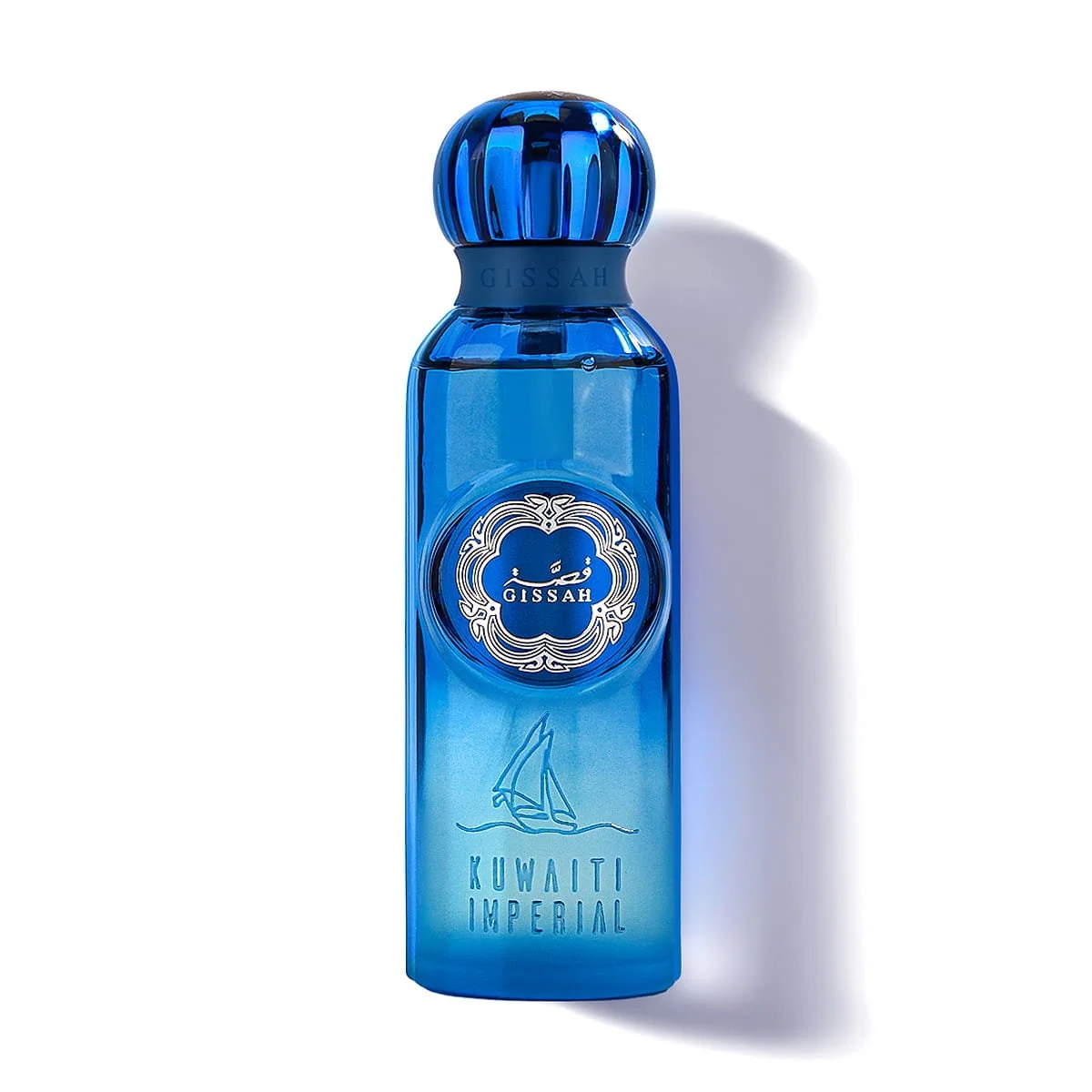 Kuwaiti Imperial by Gissah 120ml on white background, luxury Middle Eastern perfume UK