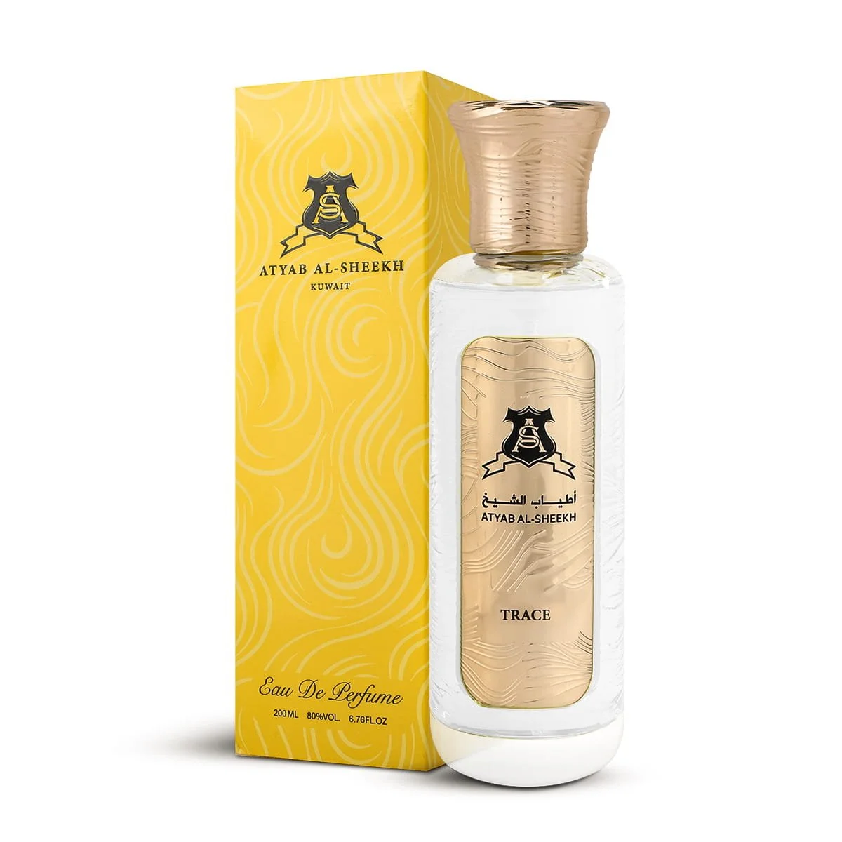Trace by Atyab Al Sheekh 200ml Eau de Parfum bottle beside its box