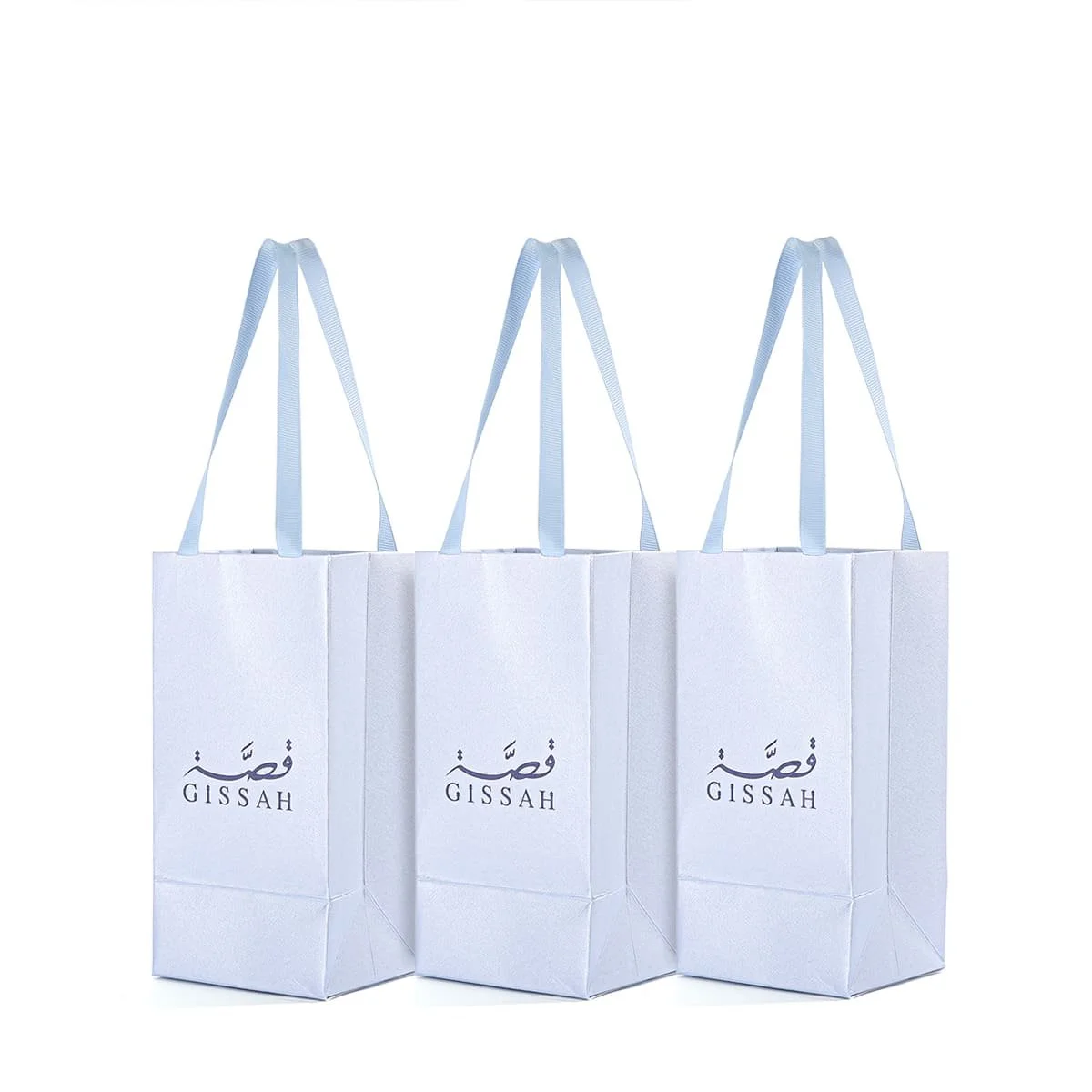 Three individual Gissah Valley Set 75ml fragrance gifts on a white background