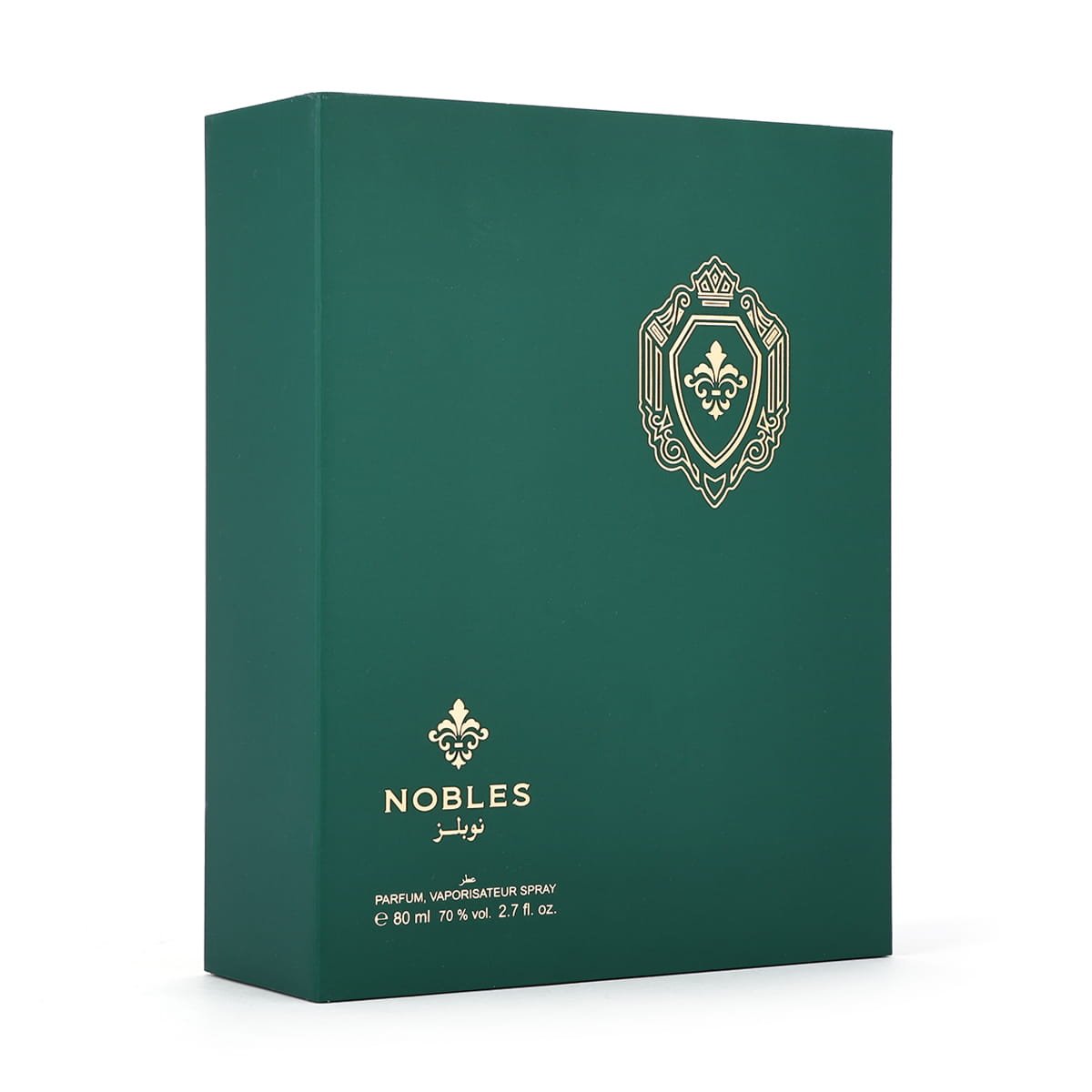 Front view of Arabian Oud Nobles perfume box, luxury Middle Eastern fragrance UK