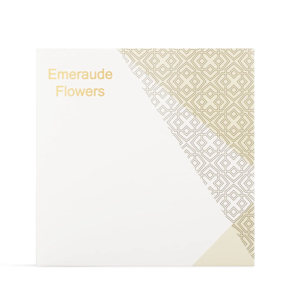 Front view of Dkhoun Emeraude Flowers Eau De Parfum box UK