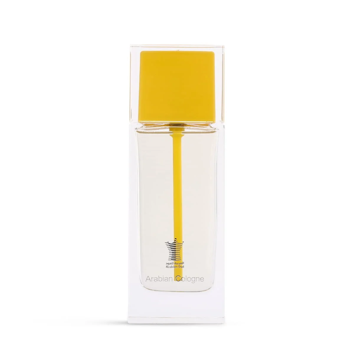 Arabian Oud Arabian Cologne Yellow Eau De Cologne 100ml on white background, luxury fresh woody fragrance UK