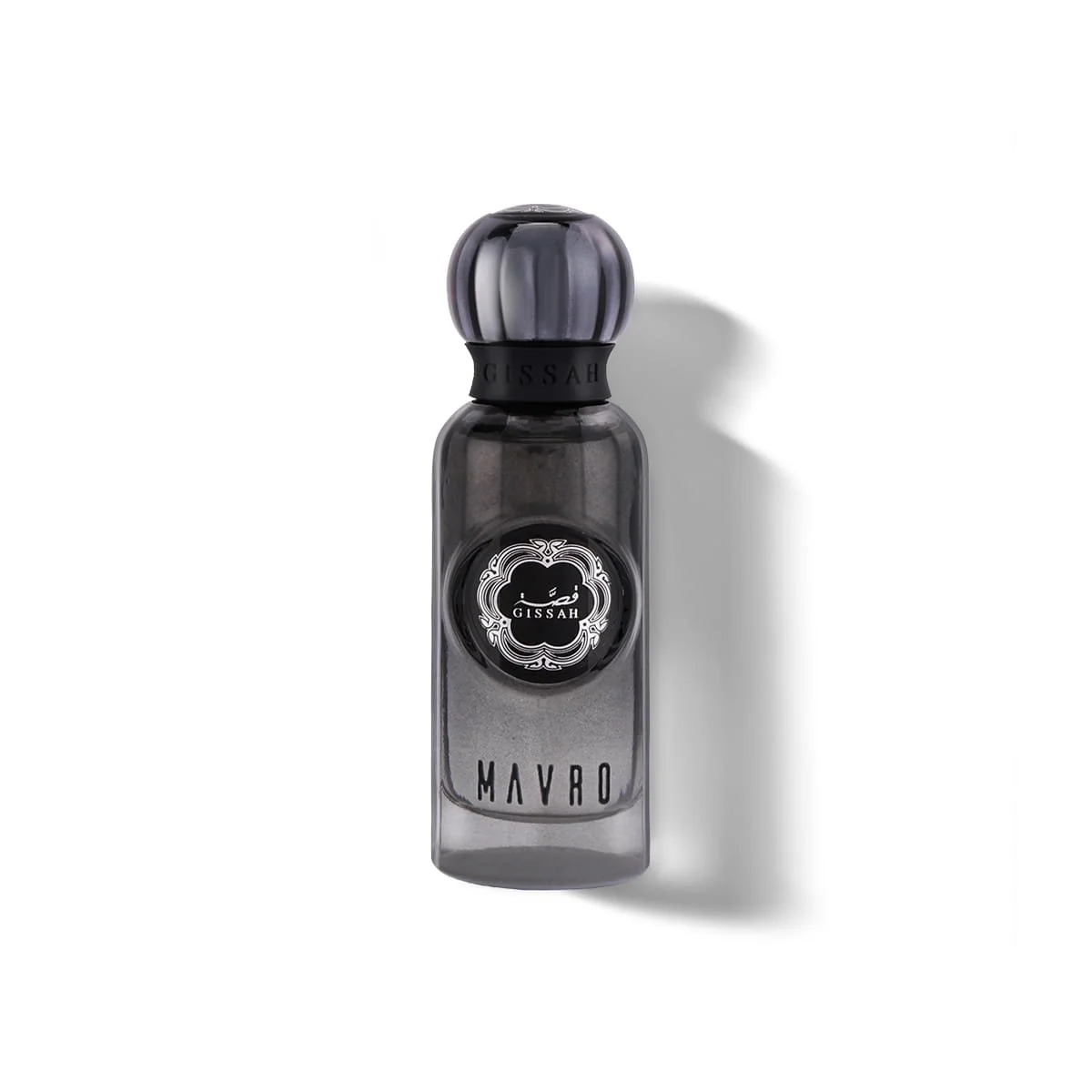 Gissah Mavro 15ml Eau de Parfum mini bottle on white background – exclusive masculine perfume at Al Rashid Galleria UK