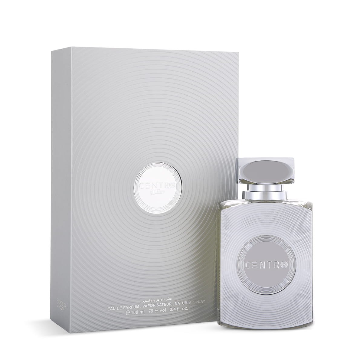 Arabian Oud Centro Eau De Parfum 100ml beside luxury branded box UK