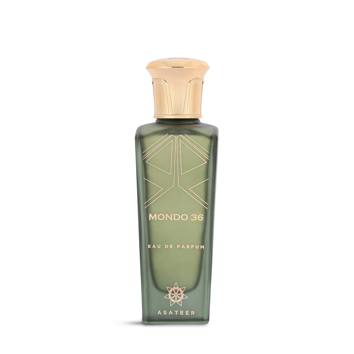 Asateer Mondo 36 Eau De Parfum 80ml on white background, luxury gourmand floral fragrance UK