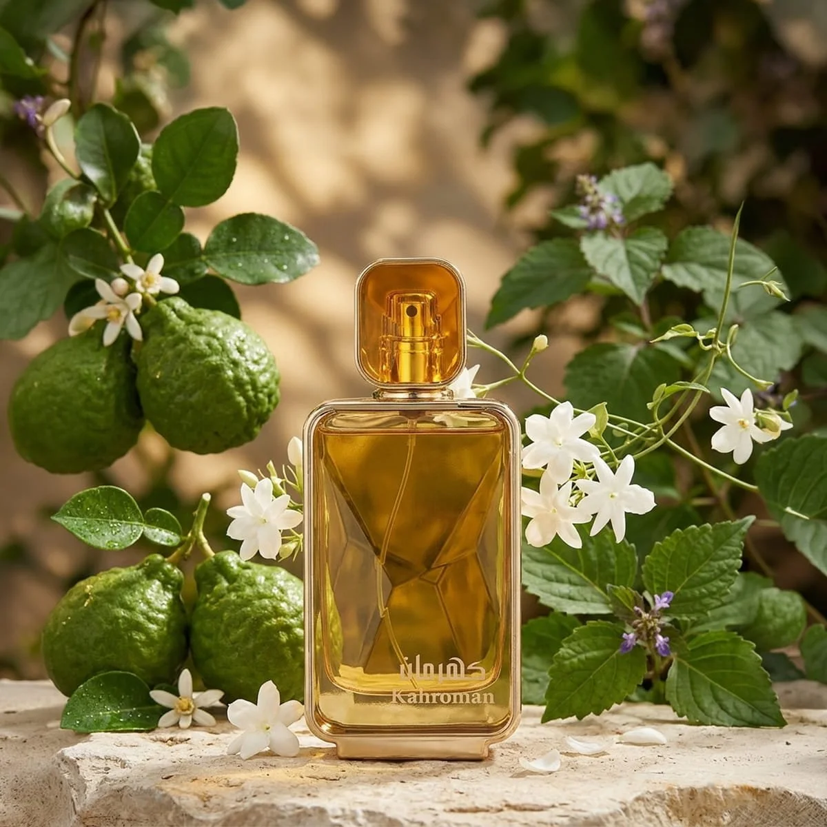 Arabian Oud Kahraman perfume with apple, jasmine, caramel and patchouli ingredients, luxury fragrance UK