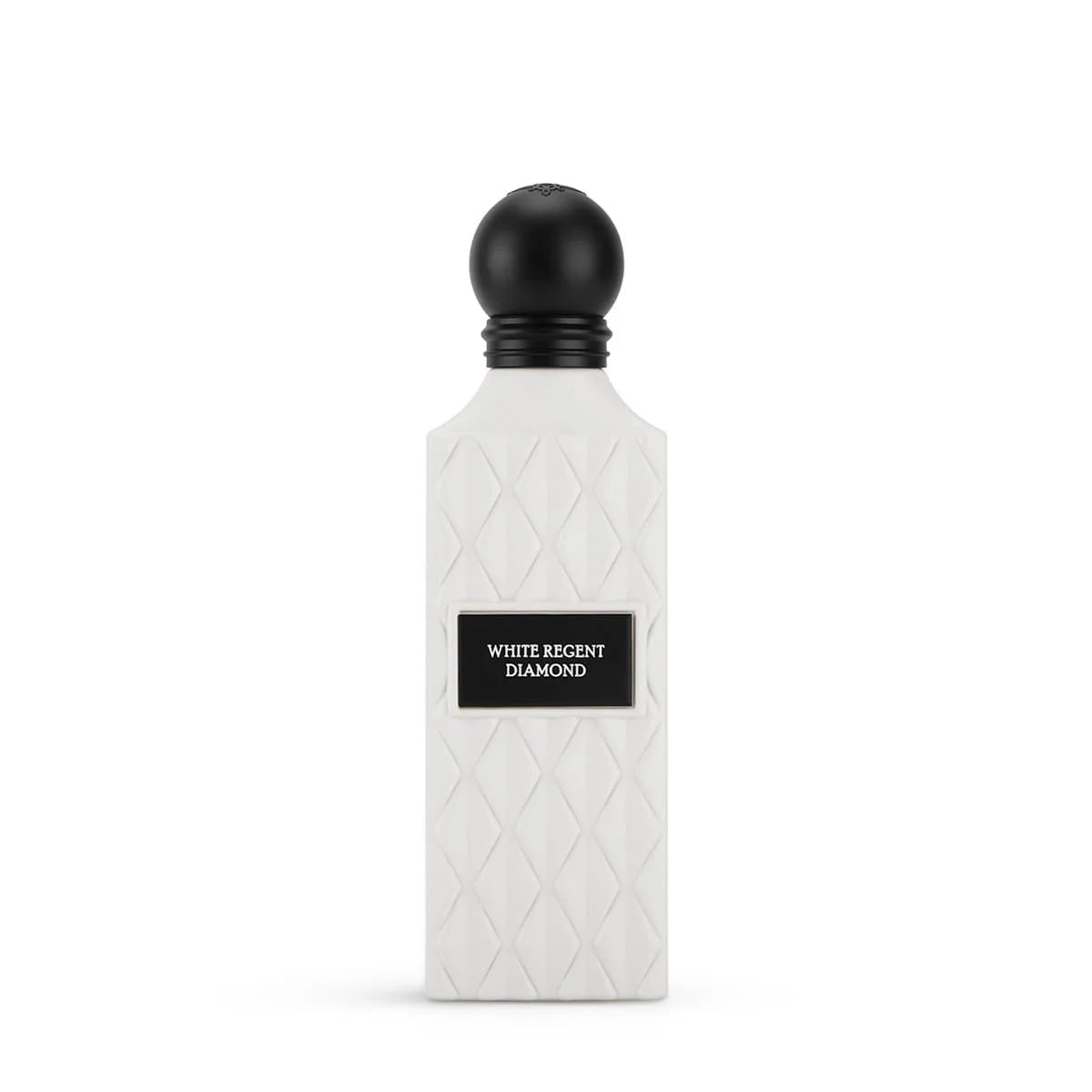 IBRAQ White Regent Diamond eau de parfum 150ml on white background, woody gourmand fragrance UK