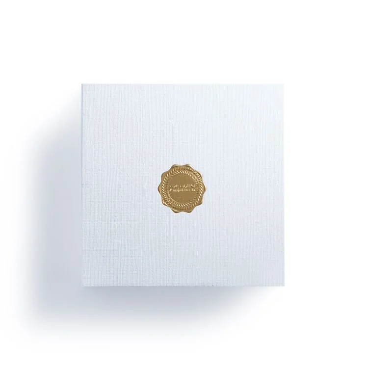 Front view of Al Majed Oud Sea and Sun summer collection box, premium packaging UK