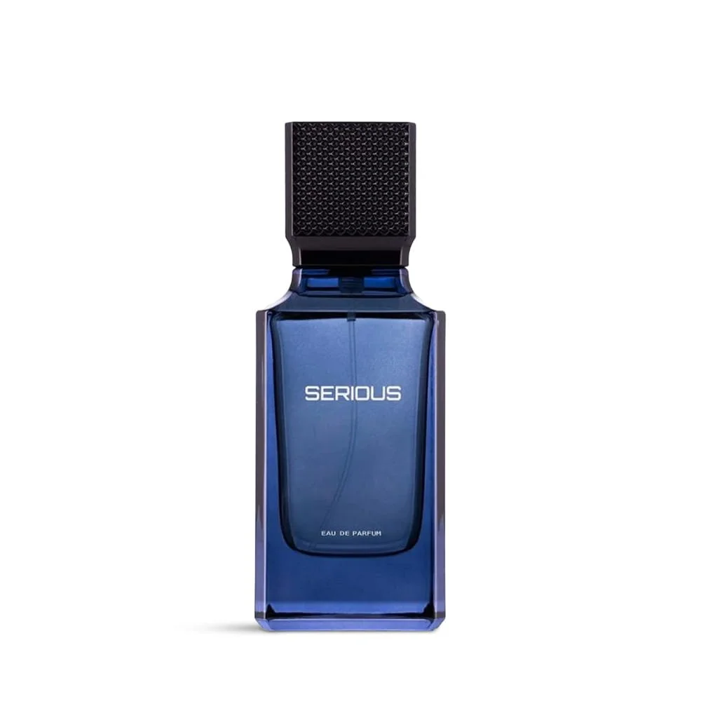 Al Majed Oud Serious eau de parfum 100ml on white background, luxury men’s perfume UK