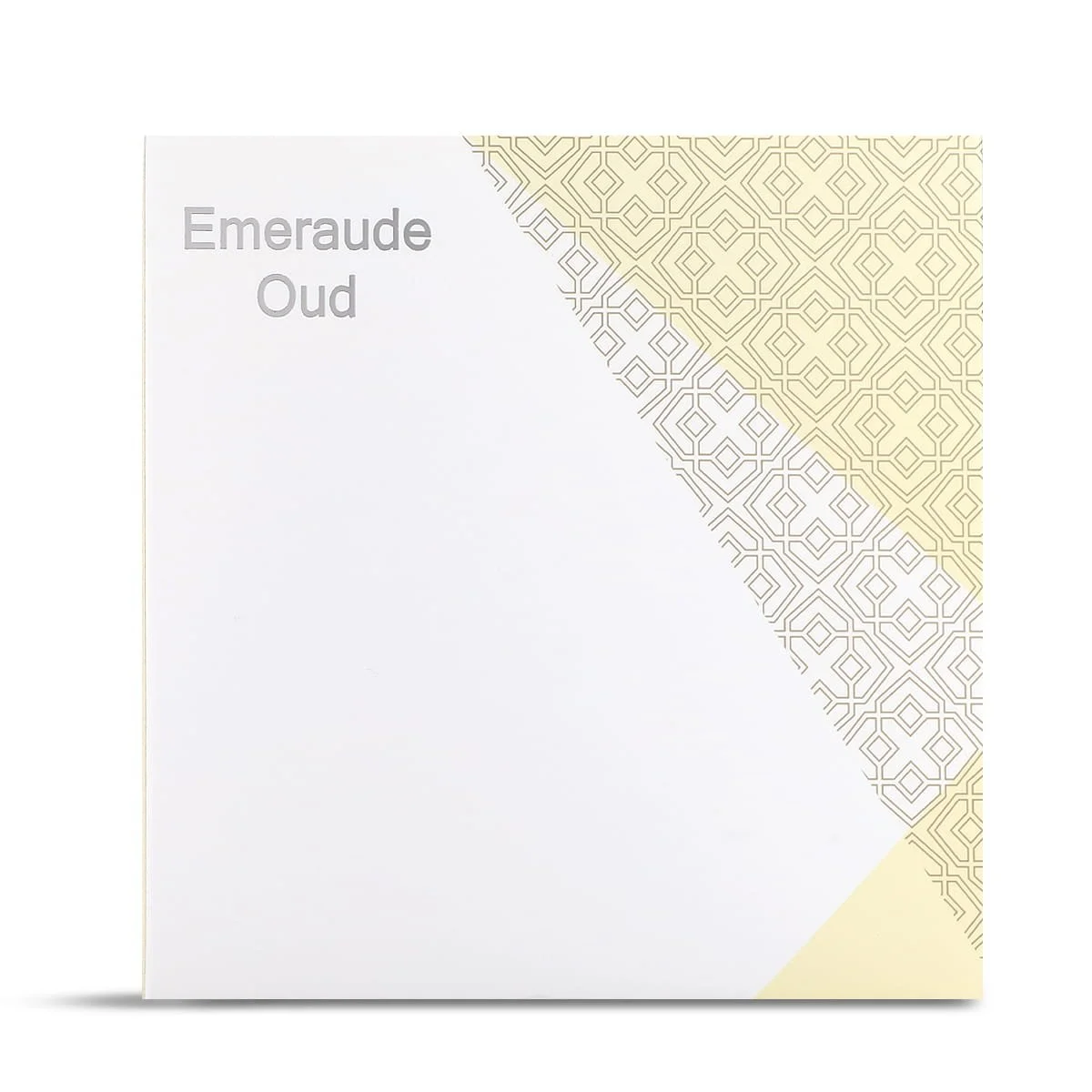 Back view of Dkhoun Emeraude Oud Eau De Parfum box UK