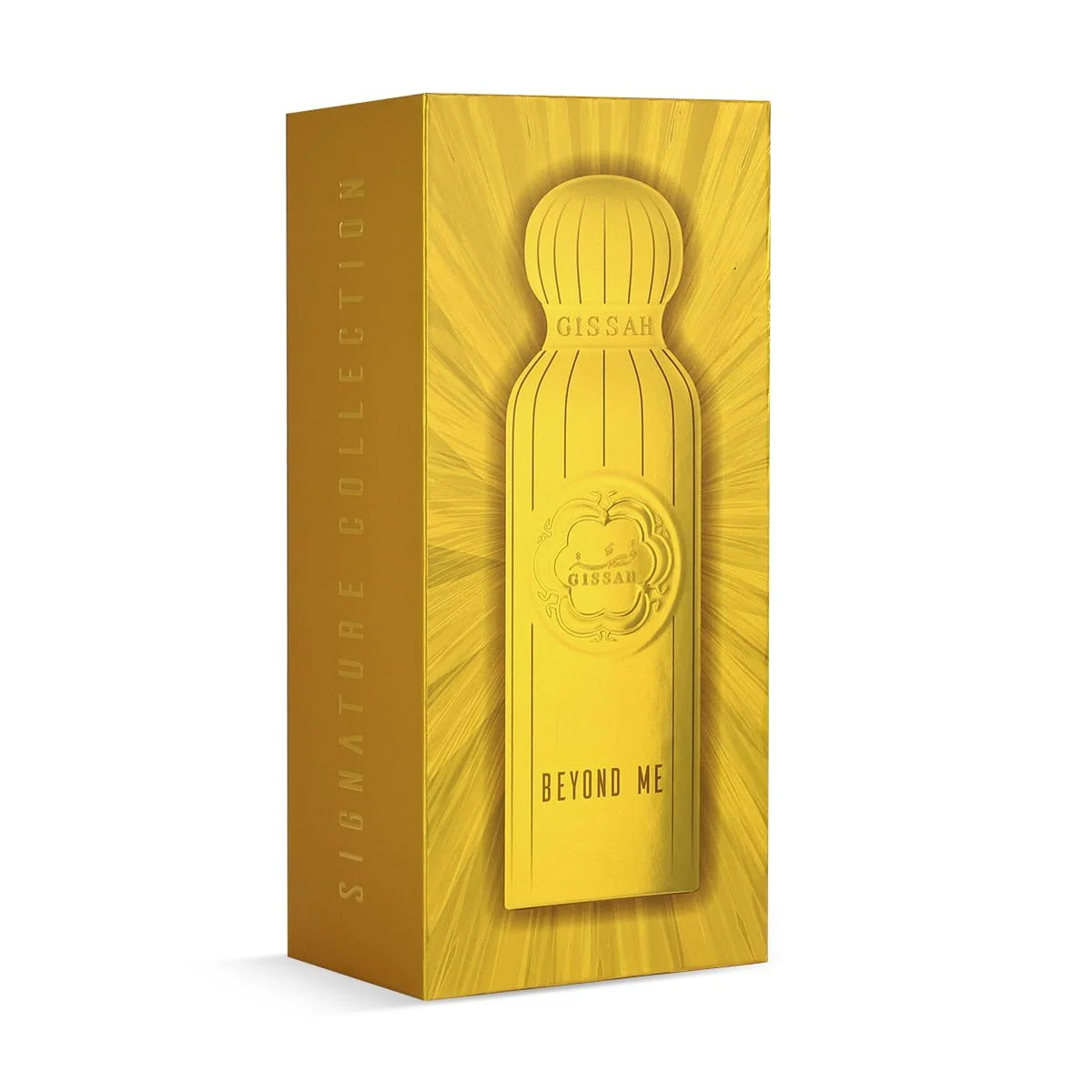 Front view of Gissah Beyond Me Eau De Parfum box UK